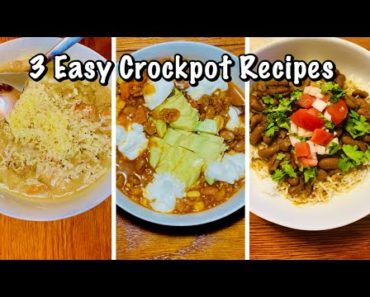 3 Crockpot Recipes| Vegetarian Meals| Easy Crockpot Recipes