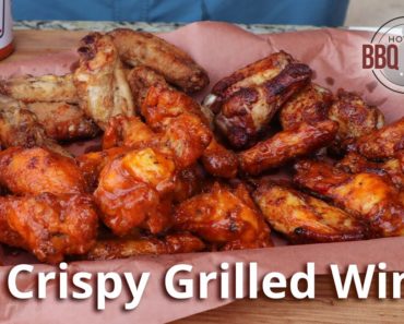 Crispy Grilled Wings on Weber