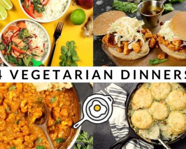 4 Easy Vegetarian Dinners