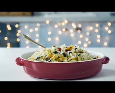 How to make Christmas rice, rice side dishes for steak,