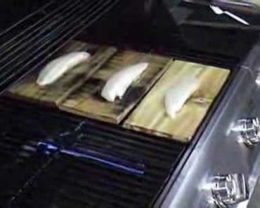 Plank Grilling Fish on a Gas Grill