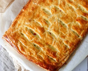Delicious Creamy Chicken Pie With Puff Pastry