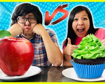 Healthy Food vs Unhealthy Food Challenge with Ryan’s Mommy &