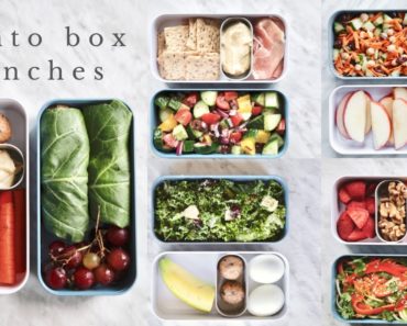 5 HEALTHY LUNCHES for work or school (bento box)