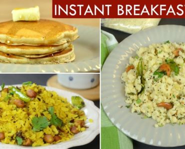 5 Minute Indian Breakfast Recipes| Homemade Instant Breakfast Mixes |