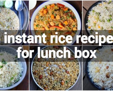 6 instant rice recipes for lunch box