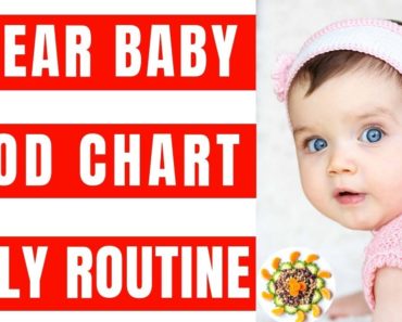 Food Chart and Daily Routine for 1 Year Baby |