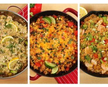 3 Healthy One Skillet Quinoa Recipes