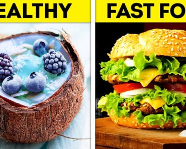 FAST FOOD VS. HEALTHY FOOD || Delicious Food Recipes For