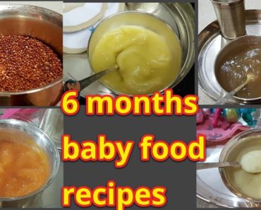 6 to 12 Month Babies Healthy Foods/5 variety food recipes