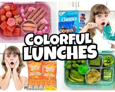 EATING only ONE COLOR LUNCHES for days + making YOUR