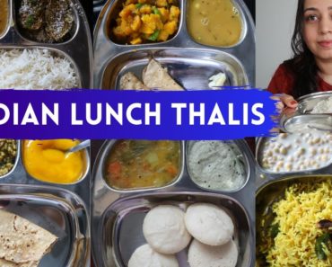 7 Indian Lunch recipes (homemade thali)