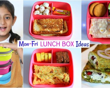 MONDAY To FRIDAY Kids LUNCH BOX Recipes