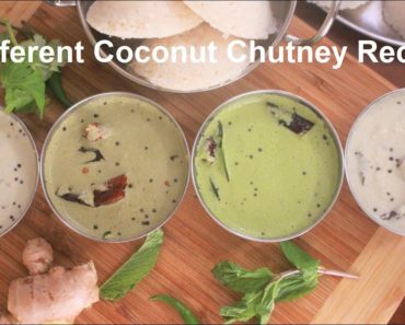 4 type coconut chutney recipe |Breakfast chutney recipe