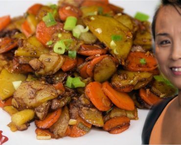 Stir Fry Potato & Carrot Recipe (Chinese Vegetarian Recipe)