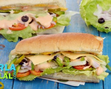 Veg Sub Sandwich Recipe by Tarla Dalal