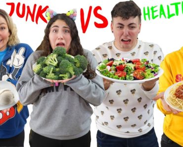 COOKING JUNK VS HEALTHY FOOD CHALLENGE!