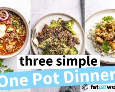3 Simple One Pot Dinners (Keto Friendly)