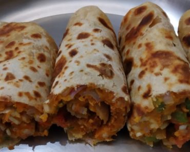 Vegetable Chapati Roll Recipe / Healthy Evening Snacks
