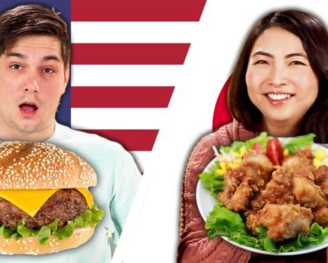 American & Japanese People Swap School Lunches