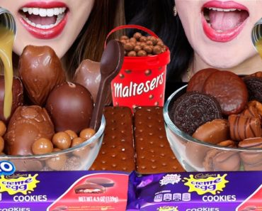 ASMR FAVORITE CHOCOLATE CEREAL BOWLS + ICE CREAM SANDWICHES (MALTESERS,