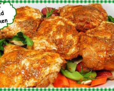 The BEST Oven Baked Chicken Recipe ~ One Pan Baked