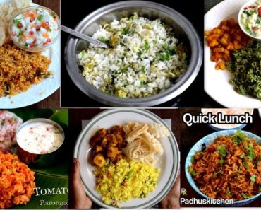 Lunch Box Recipes-6 Quick Lunch Recipes-Indian Lunch Box Ideas
