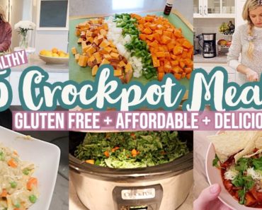 5 EASY + HEALTHY CROCKPOT MEALS // COOK WITH ME