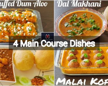 4 easy Main Course Dishes | Dal makhni