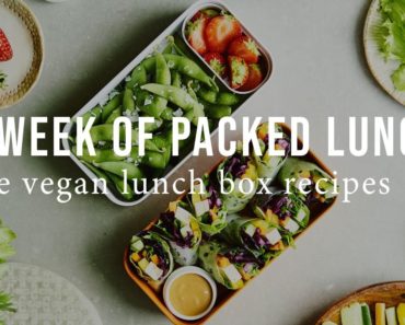 A WEEK OF VEGAN PACKED LUNCH