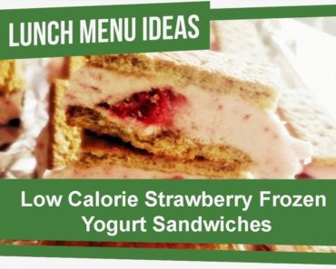 Low Calorie Strawberry Frozen Yogurt Sandwiches