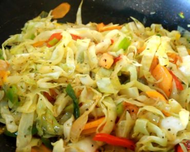 Healthy Vegetable Fry Up Cabbage For Sunday Dinner