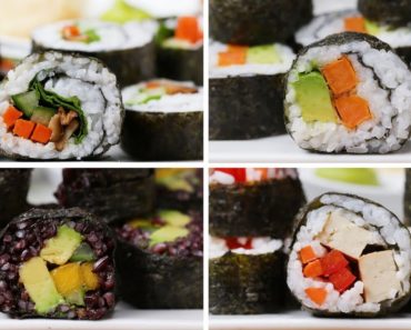 Veggie Sushi 4 Ways