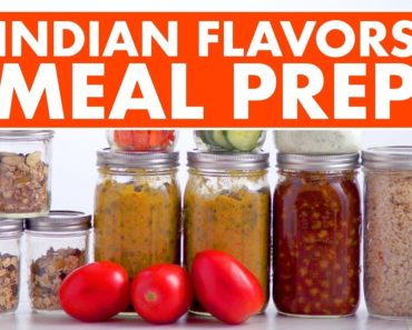 Indian Flavors Vegetarian Meal Prep! Indian Breakfast Lunch Dinner and