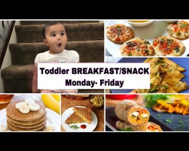 5 Indian Breakfast recipes for Toddlers|Heathy vegetarian food for toddlers|Toddler