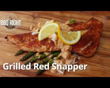 Grilled Red Snapper with Cajun Cream Sauce