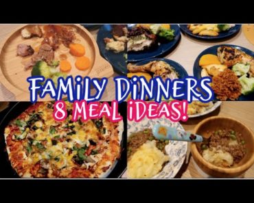 FAMILY MEALS || 8 DINNER IDEAS!!