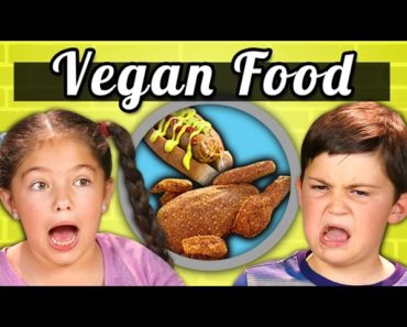 KIDS EAT VEGAN FOOD! (Vegan Shrimp, Chicken, Ice Cream) | Kids