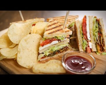 Veg Club Sandwich Recipe | Quick Breakfast