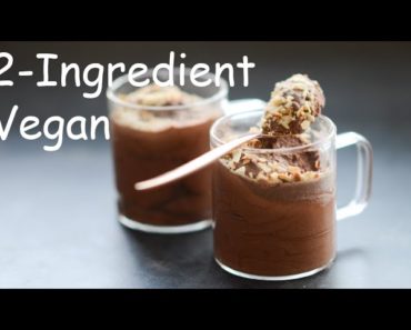 Indulgent Vegan Chocolate Mousse (two ingredients only)