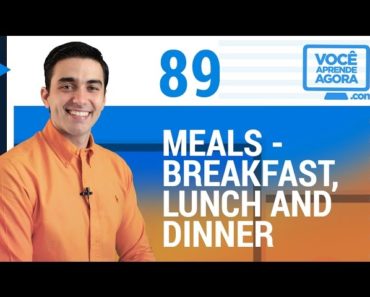 AULA DE INGLÊS 89 Meals breakfast lunch and dinner