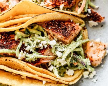 Salmon Tacos with Slaw {Easy, Healthy Recipe!} – WellPlated