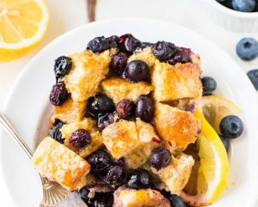 Lemon Blueberry French Toast {Easy Overnight Recipe!}