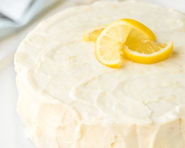Lemon Cake Recipe with Lemon Cream Cheese Frosting