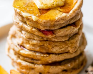 Peach Pancakes {Fluffy and Caramelized} – WellPlated
