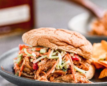 Pulled Chicken Sandwich {In the Slow Cooker!} – WellPlated