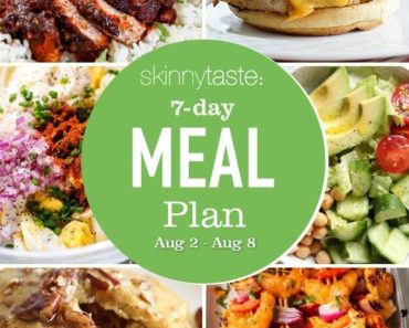 Skinnytaste Meal Plan (August 2-8)