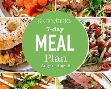 7 Day Healthy Meal Plan (August 9-15)