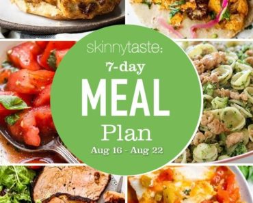 7 Day Healthy Meal Plan (August 16-22)