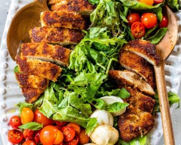 Chicken Cutlet Caprese Salad